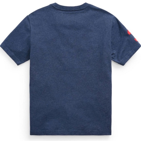 New with tag POLO Ralph Lauren big pony T-shirt shirt boys pony navy cotton - Picture 2 of 3